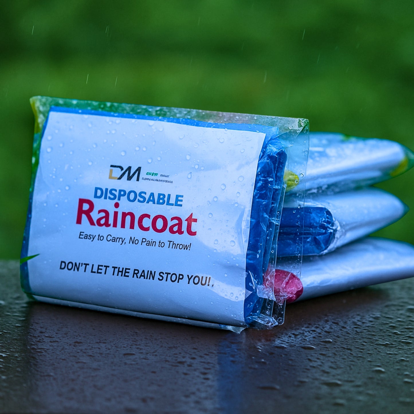 DMart Online (Set of 2pc) Disposable & Foldable Pocket RAIN Coat Poncho | PREMIUM Quality