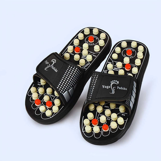 Dmart Online Acupressure and Magnetic Therapy Paduka Slippers for Full Body Blood Circulation Yoga Paduka Acupressure Foot Relaxer For Men and Women.