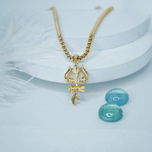 Trishul Pendant With Chain.