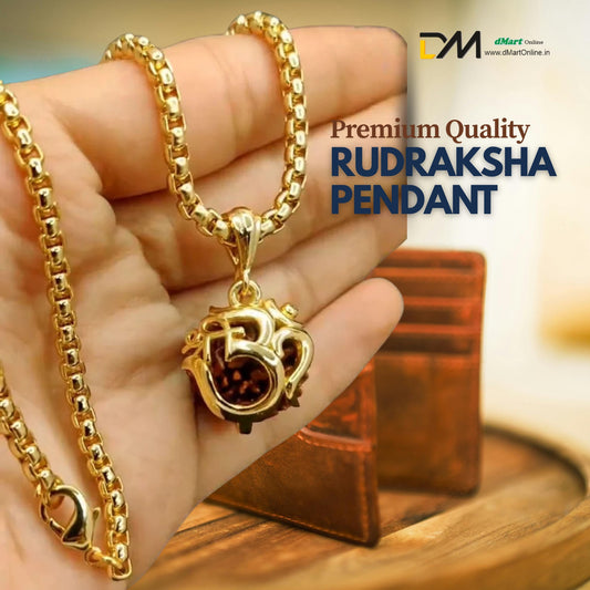 Buy Golden Rudraksha Pendent
